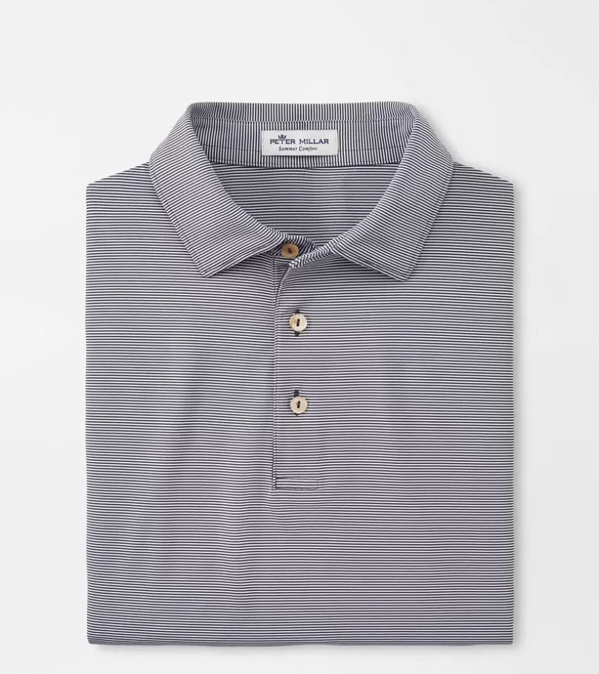 Peter Millar Polos | Polos^Jubilee Stripe Performance Polo Iron