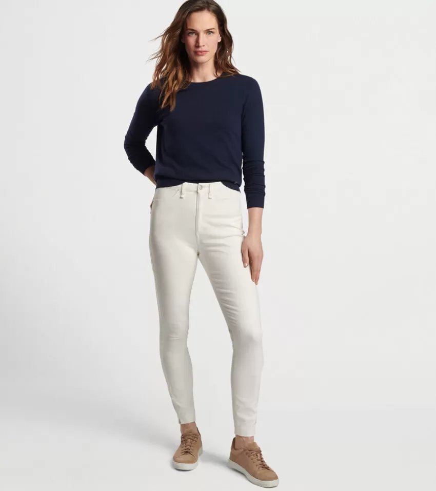 Peter Millar Pants^Karlie Stretch Sateen High Rise Pant White