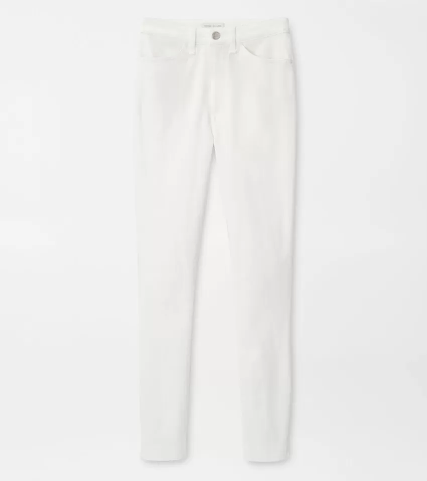 Peter Millar Pants^Karlie Stretch Sateen High Rise Pant White