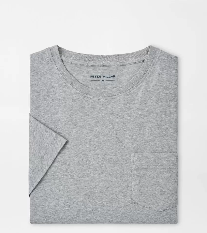 Peter Millar T-shirts^Lava Wash Pocket Tee Navy