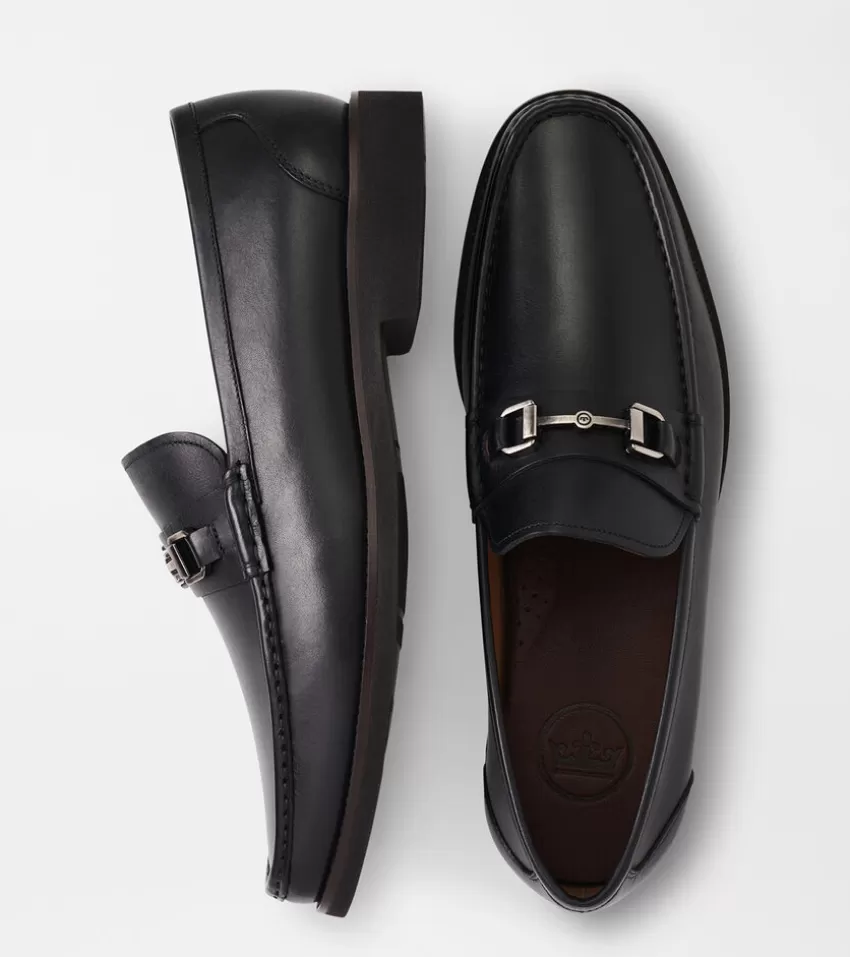 Peter Millar Loafers & Boots^Leather Bit Loafer Black