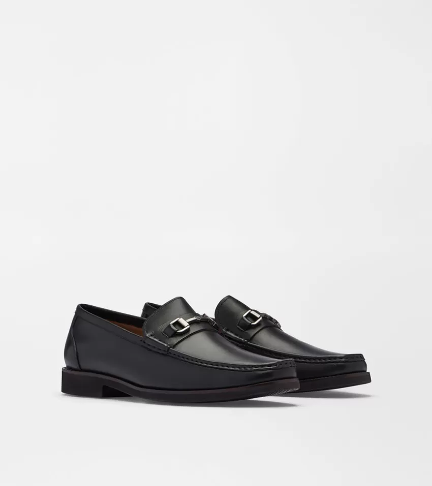 Peter Millar Loafers & Boots^Leather Bit Loafer Black