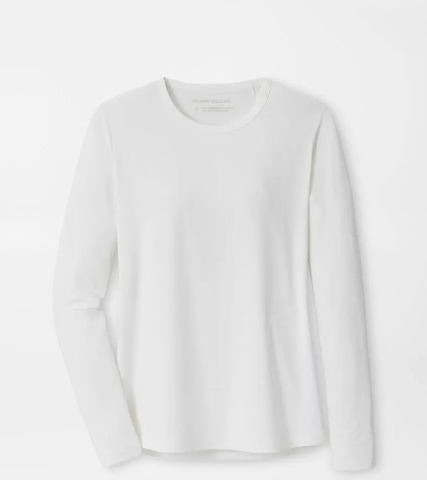 Peter Millar Pullovers & Layers | Pullovers & Layers^Lightweight Long-Sleeve Sun Tee White