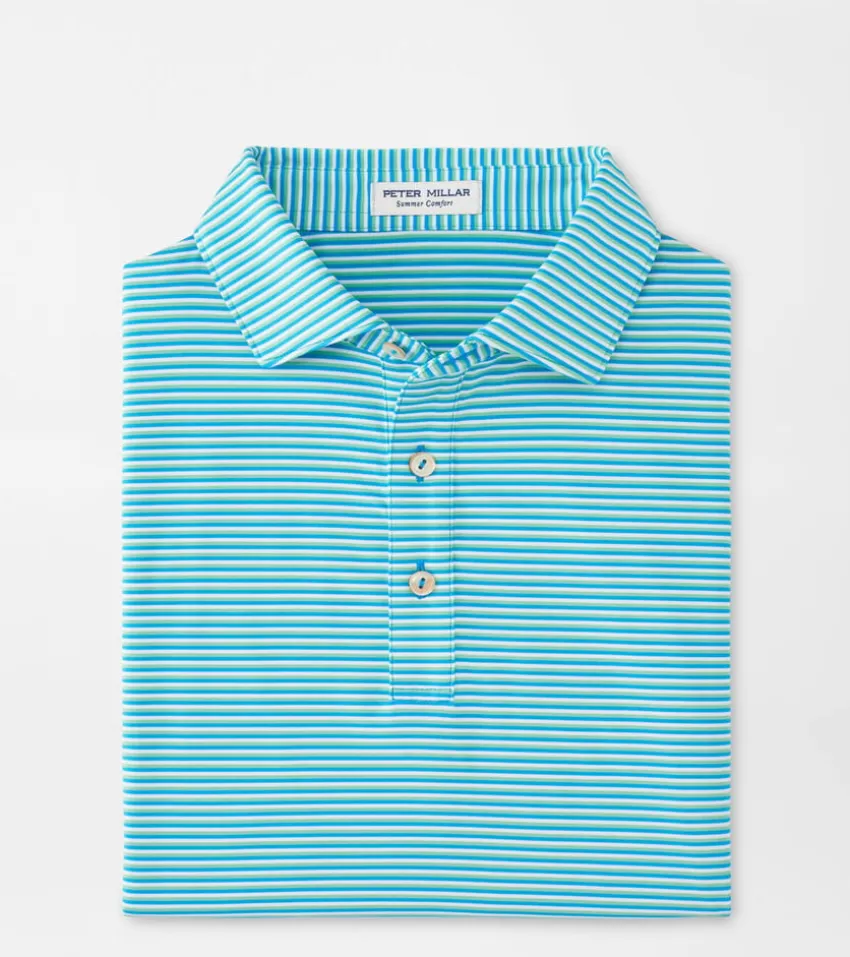 Peter Millar Polos | Polos^Linden Performance Jersey Polo Riverbed