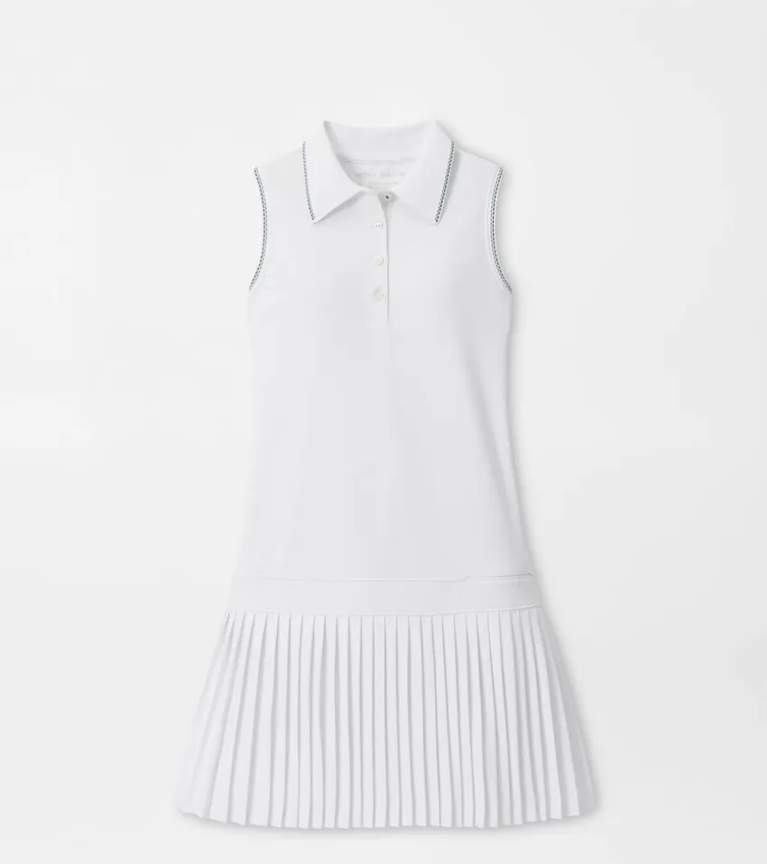 Peter Millar Skorts & Dresses | Women's Golf Bottoms^Mckane Drop Waist Pleated Dress White