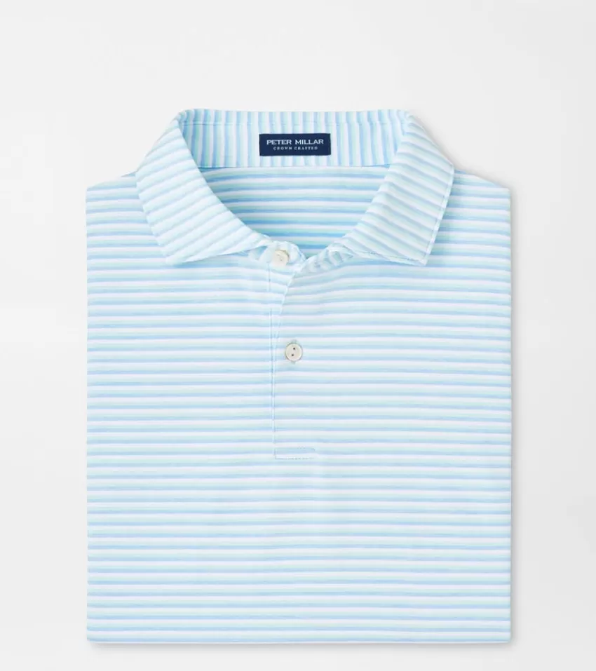 Peter Millar Polos | Polos^Milton Performance Jersey Polo BlueFrost