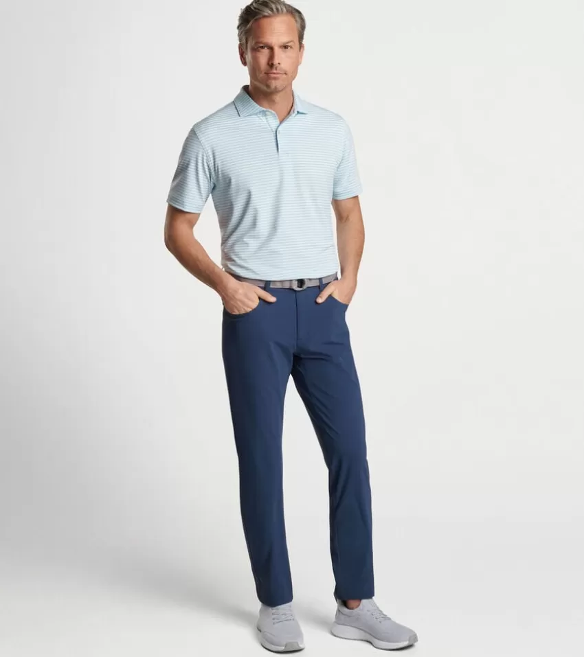 Peter Millar Polos | Polos^Milton Performance Jersey Polo BlueFrost