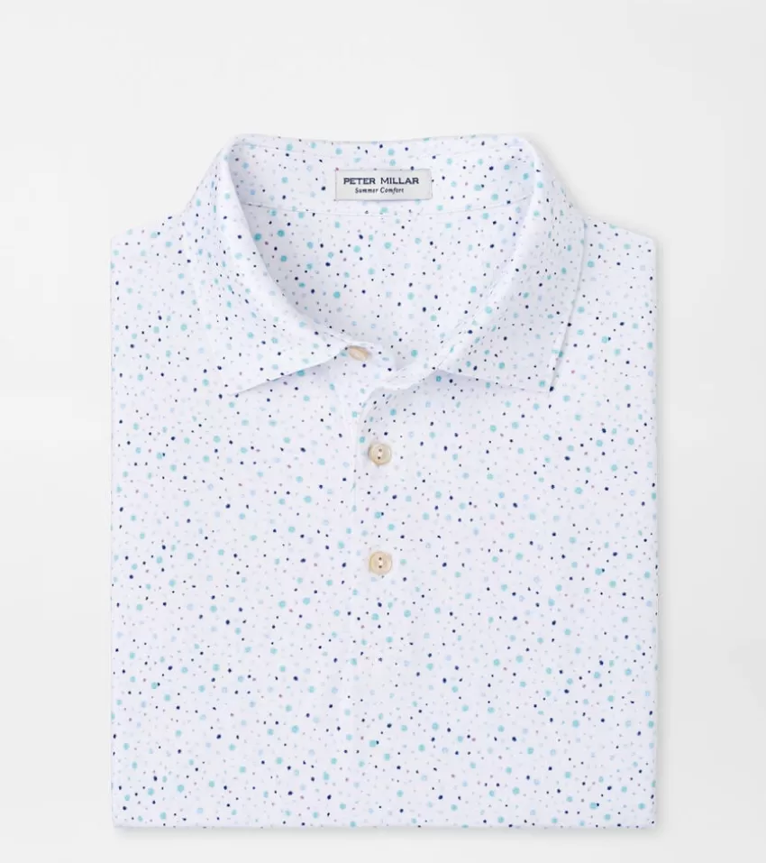 Peter Millar Polos | Polos^Mulled Wine Performance Jersey Polo White