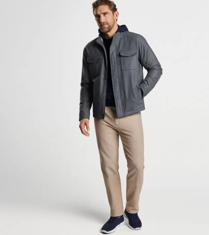 Peter Millar Jackets & Coats^Norfolk Wool Bomber Charcoal