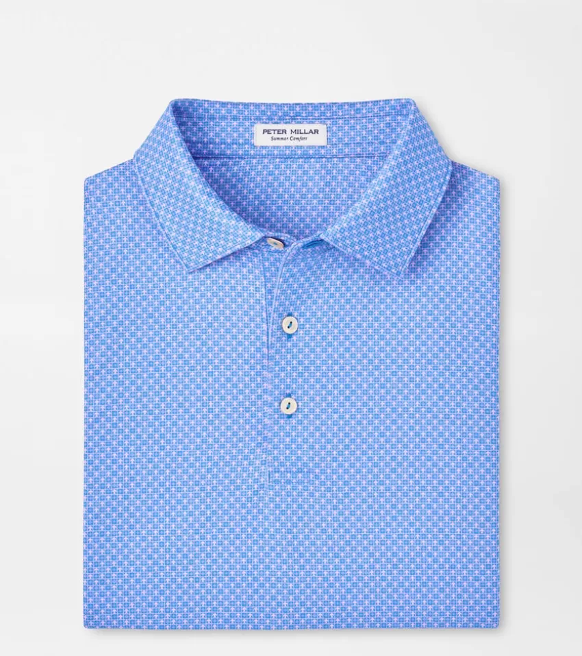 Peter Millar Polos | Polos^North Flight Performance Jersey Polo LibertyBlue