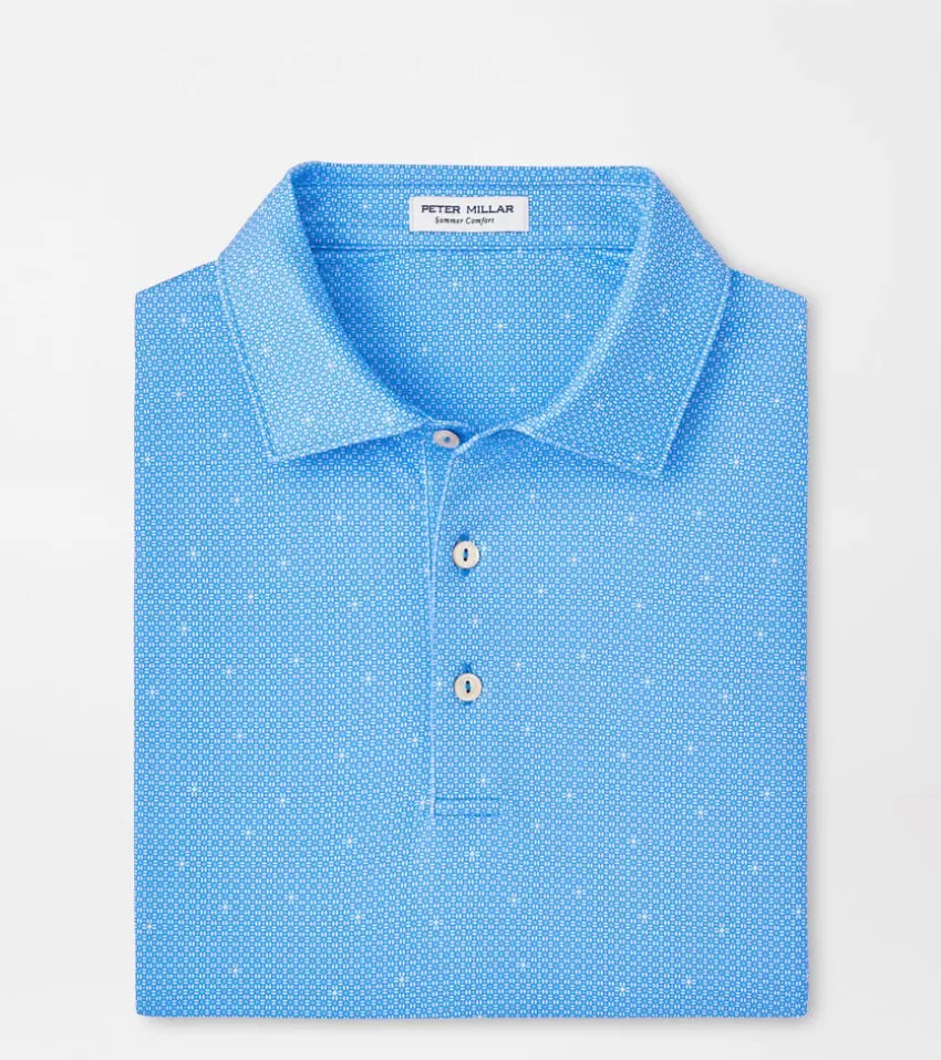 Peter Millar Polos | Polos^North Star Performance Jersey Polo LibertyBlue