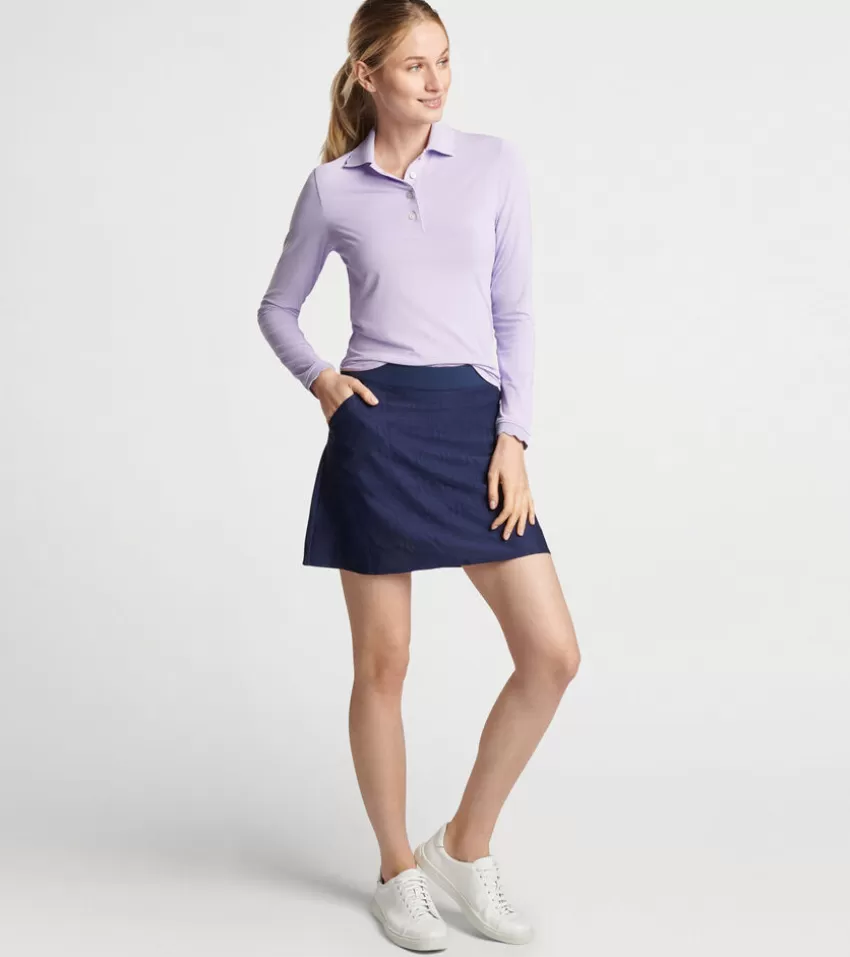 Peter Millar Polos & Shirts | Polos & Shirts^Opal Long Sleeve Stretch Jersey Polo GARDENVIOLET