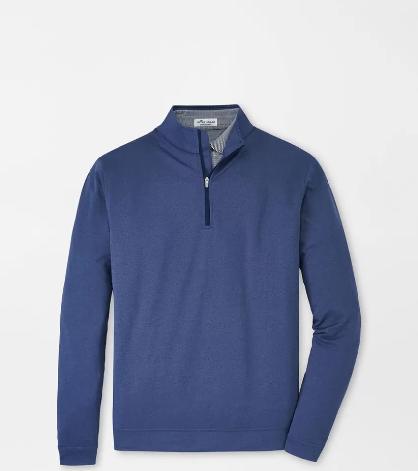 Peter Millar Pullovers | Pullovers^Perth Mélange Performance Quarter-Zip GaleGrey