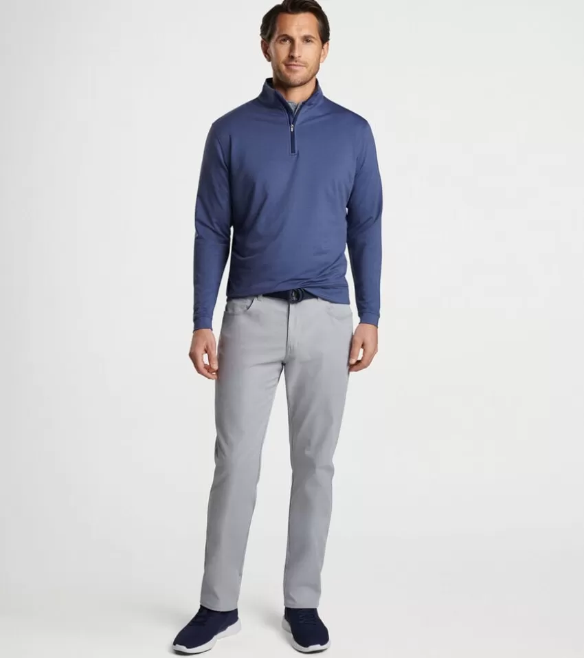 Peter Millar Pullovers | Pullovers^Perth Mélange Performance Quarter-Zip GaleGrey