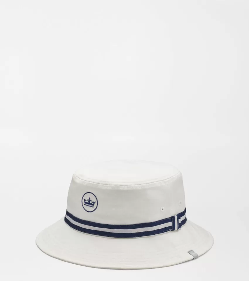 Peter Millar Hats, Gloves & Scarves | Shoes & Accessories^Crown Seal Oxford Bucket Hat White