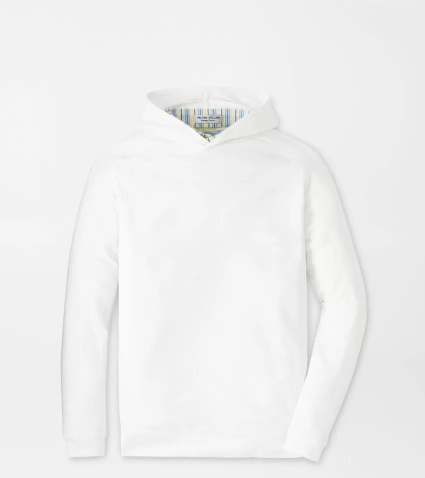 Peter Millar Clothing^Pine Youth Performance Hoodie White