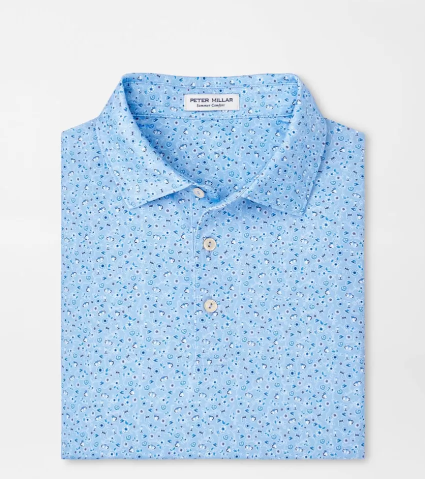 Peter Millar Polos | Polos^Prost Performance Jersey Polo CottageBlue