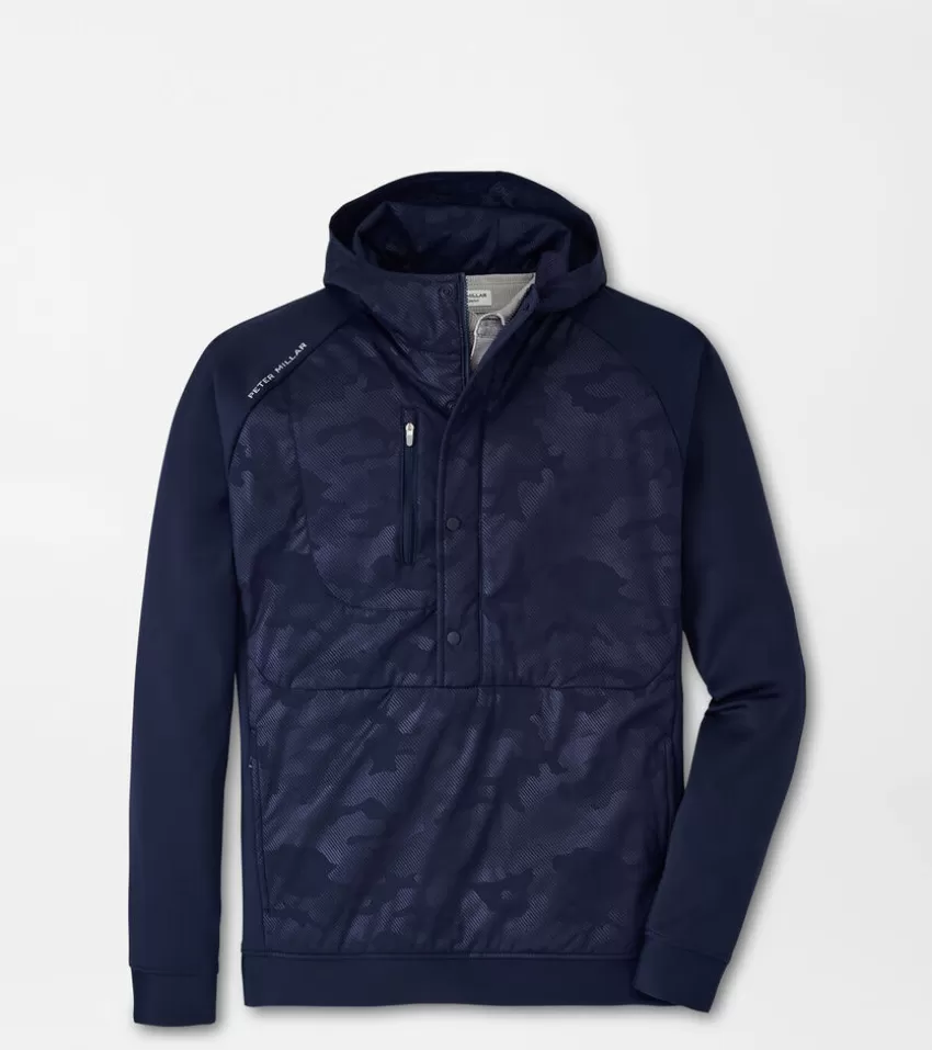 Peter Millar Jackets & Coats | Hoodies^Pursuit Half Snap Hoodie Navy