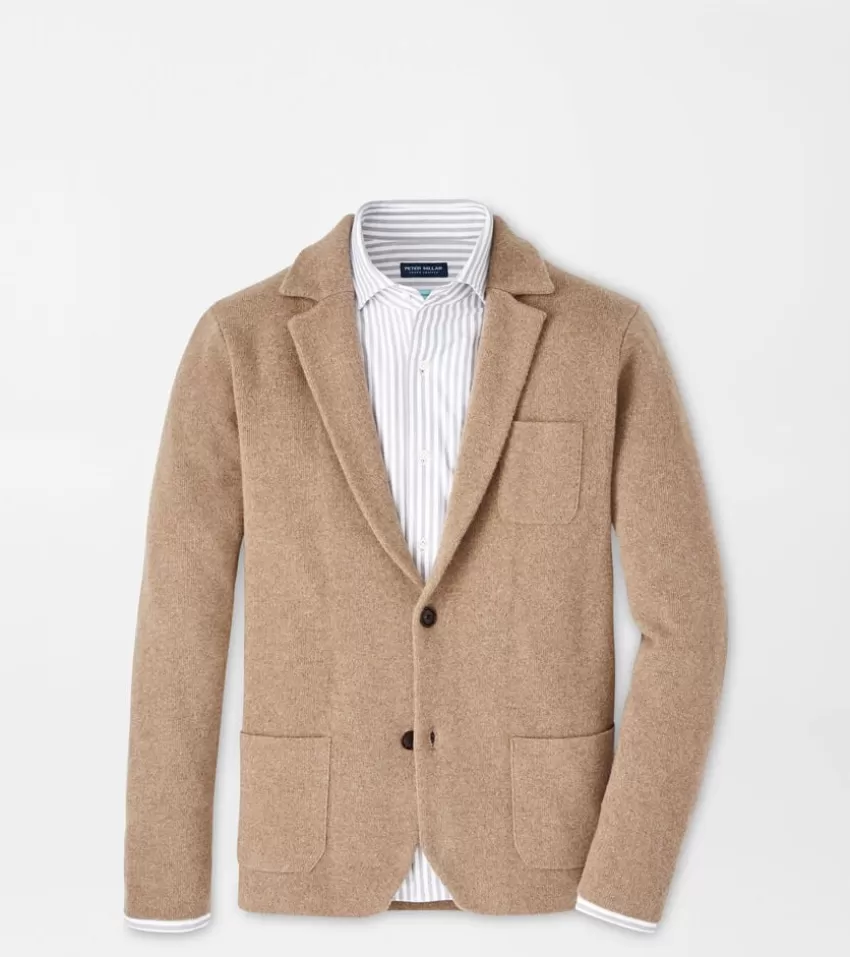 Peter Millar Sweaters^Rooney Sweater Blazer TOFFEE