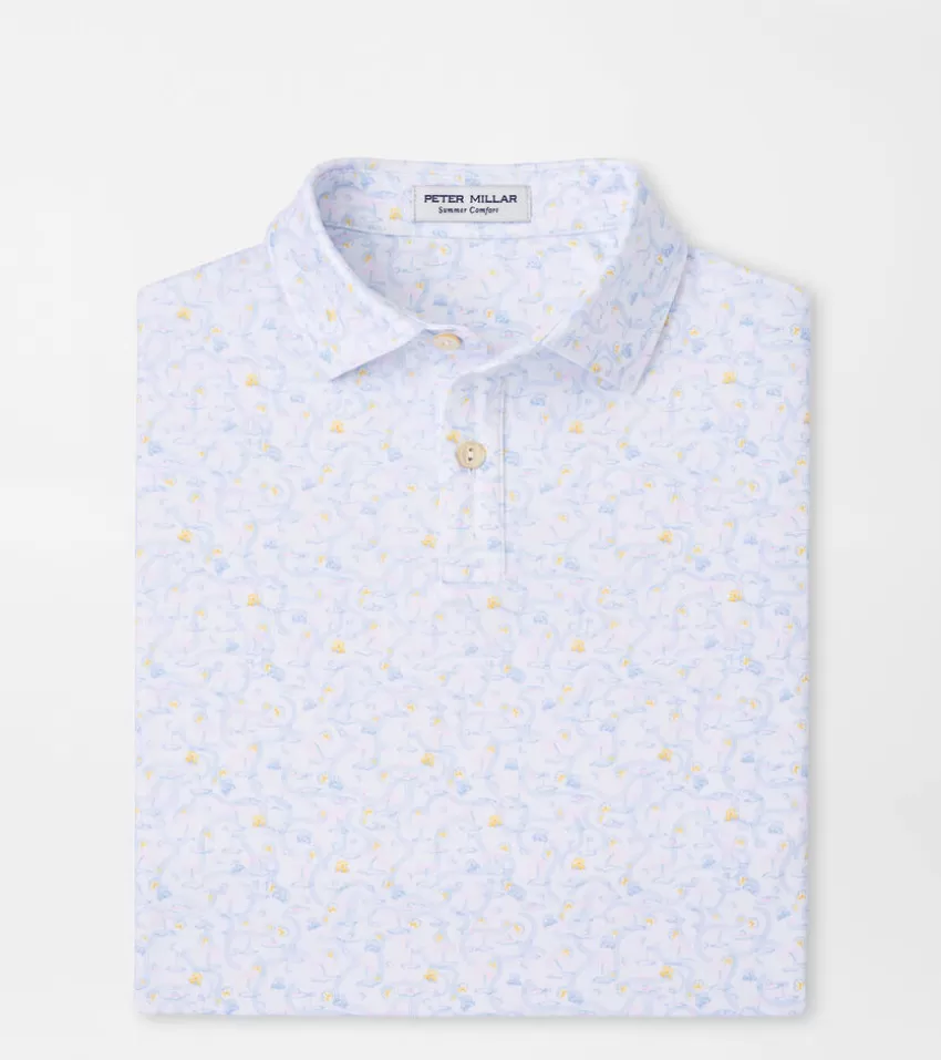 Peter Millar Clothing^Sandtrapped Youth Performance Jersey Polo White