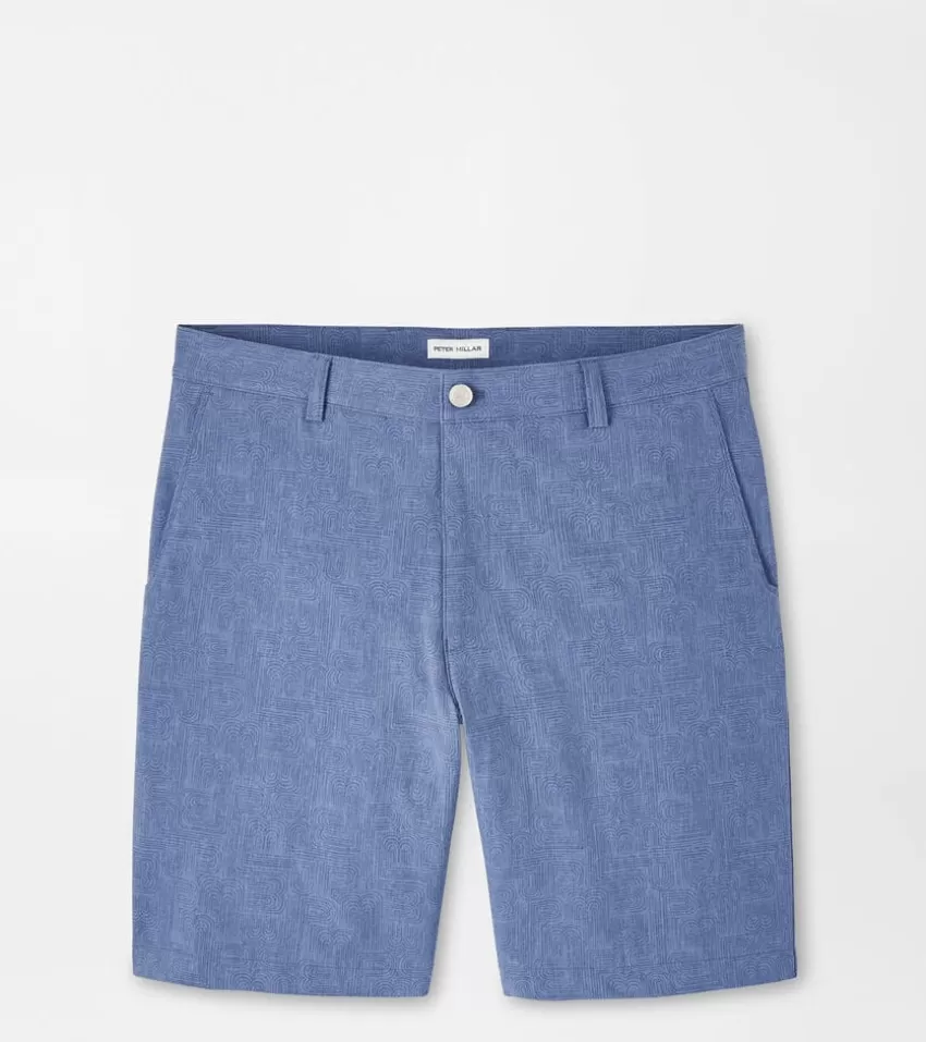 Peter Millar Shorts | Shorts^Shackleford PM Maze Performance Hybrid Short AstralBlue