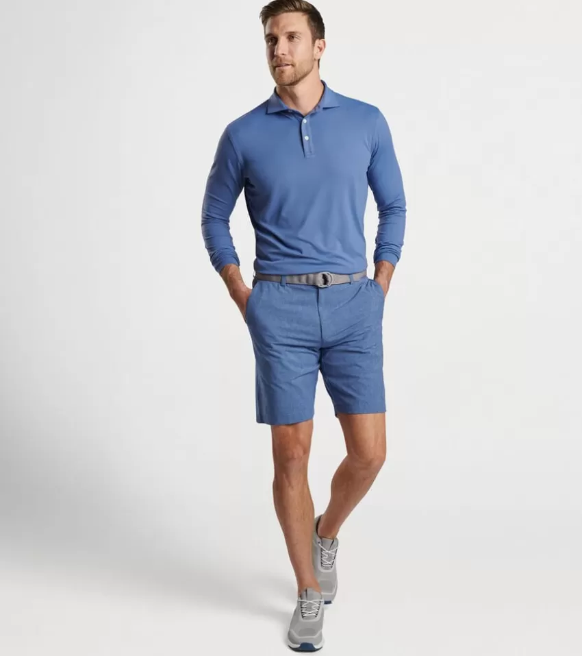 Peter Millar Shorts | Shorts^Shackleford PM Maze Performance Hybrid Short AstralBlue