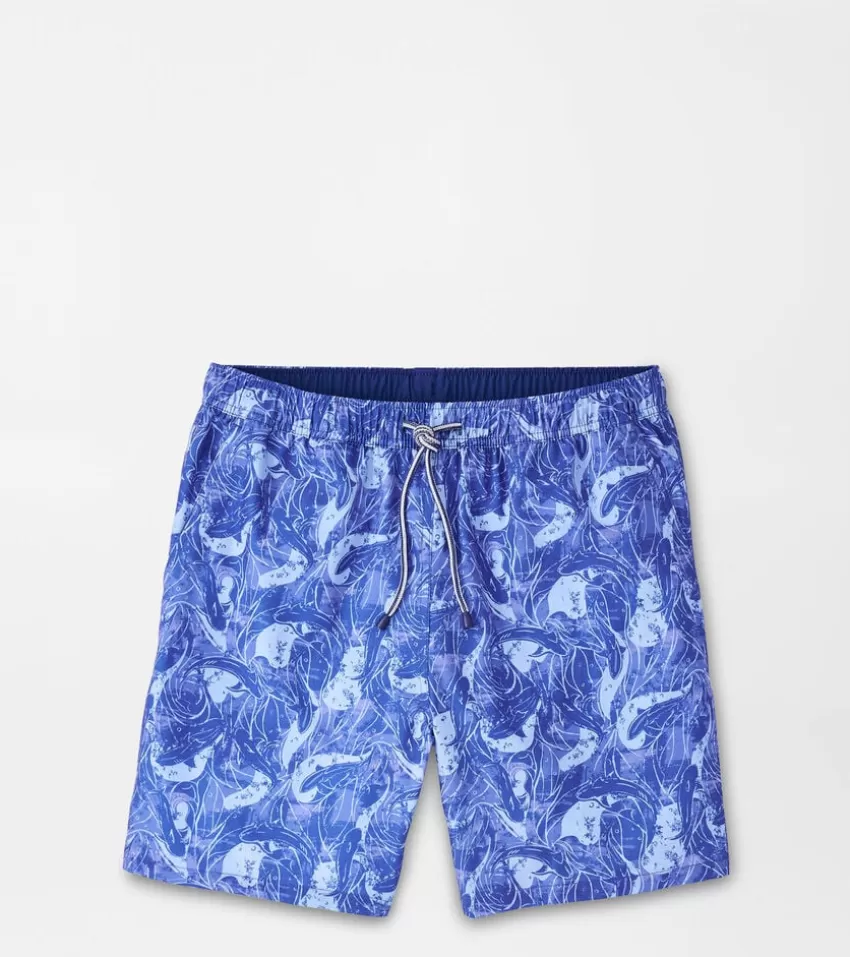 Peter Millar Swim Trunks^Shark Sighting Swim Trunk SportNavy