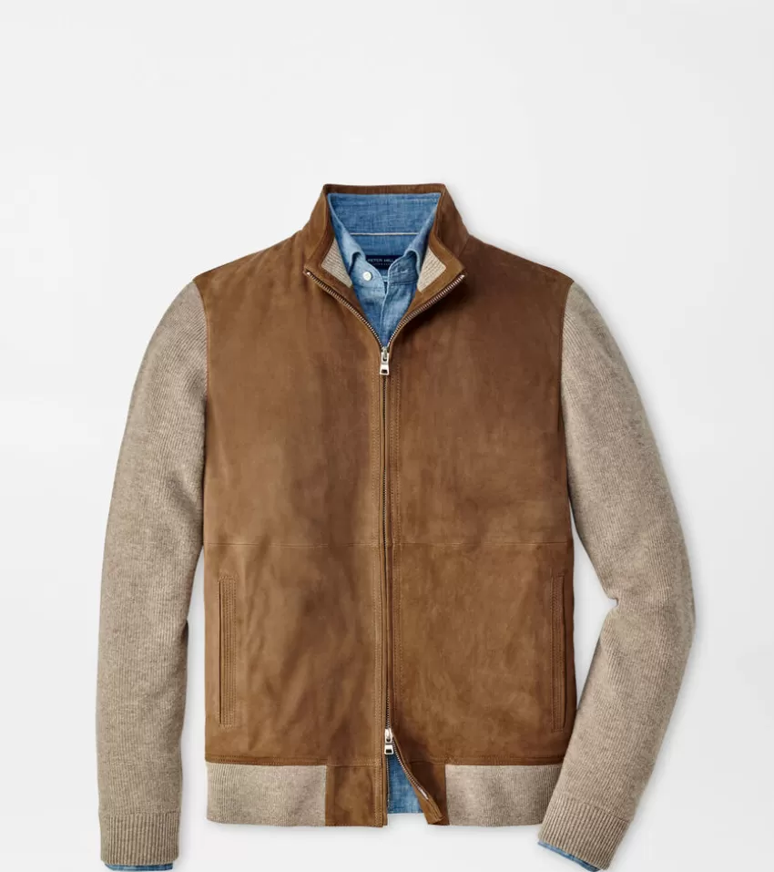 Peter Millar Jackets & Coats^Soho Suede Cardigan Rye