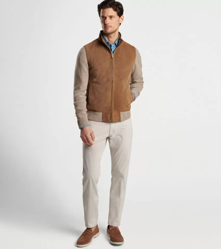 Peter Millar Jackets & Coats^Soho Suede Cardigan Rye