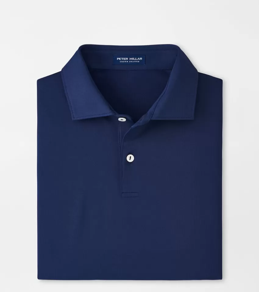 Peter Millar Polos | Polos^Solid Performance Jersey Polo Navy