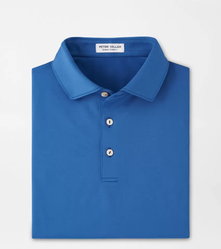 Peter Millar Polos | Polos^Solid Performance Jersey Polo Navy