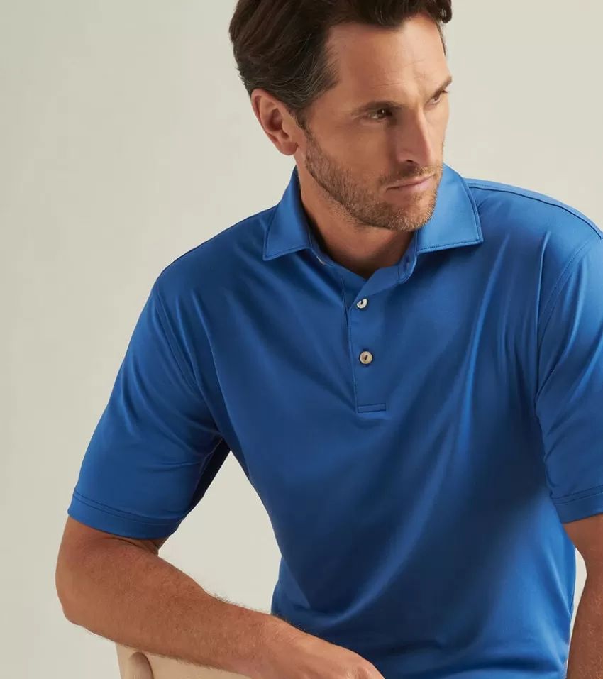 Peter Millar Polos | Polos^Solid Performance Jersey Polo Navy