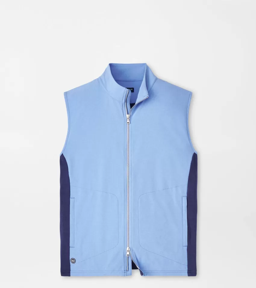 Peter Millar Vests^Solstice Performance Hybrid Full-Zip Vest ELIXIR