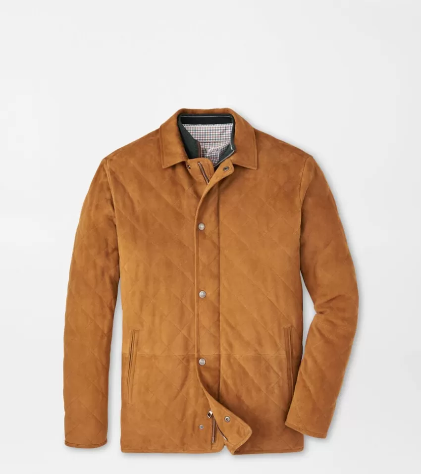 Peter Millar Jackets & Coats^Suffolk Suede Coat Whiskey