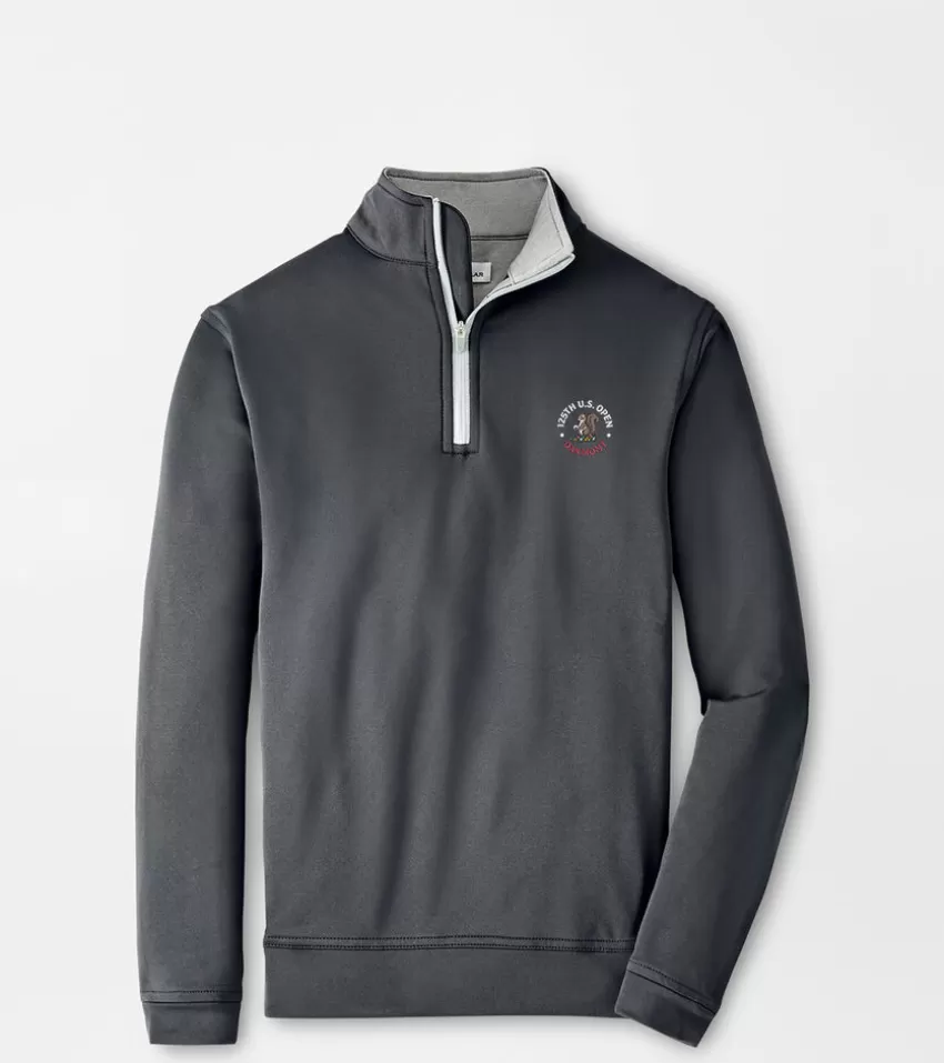 Peter Millar Clothing^125th U.S. Open Perth Youth Performance Quarter-Zip Iron