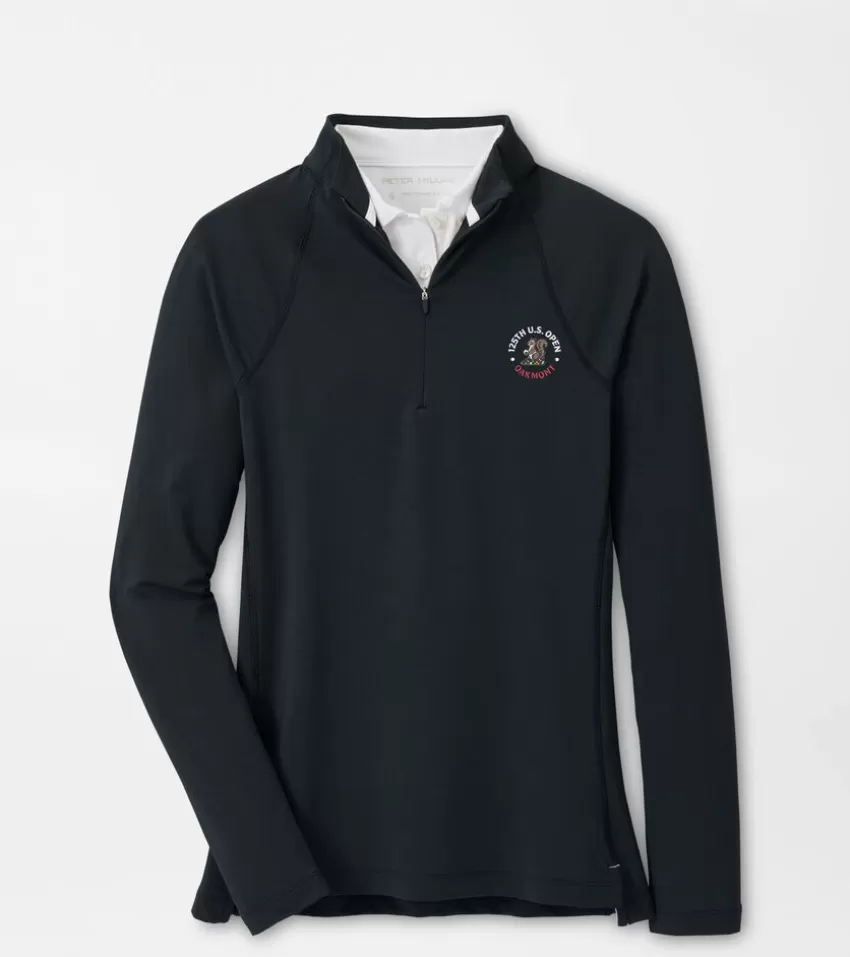 Peter Millar Pullovers & Layers^125th U.S. Open Raglan Sleeve Perth Layer Black