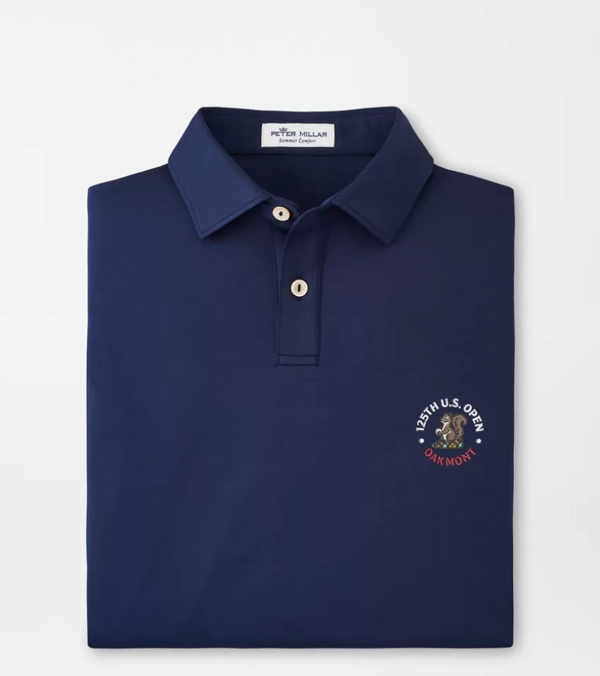 Peter Millar Clothing^125th U.S. Open Solid Youth Performance Jersey Polo Navy