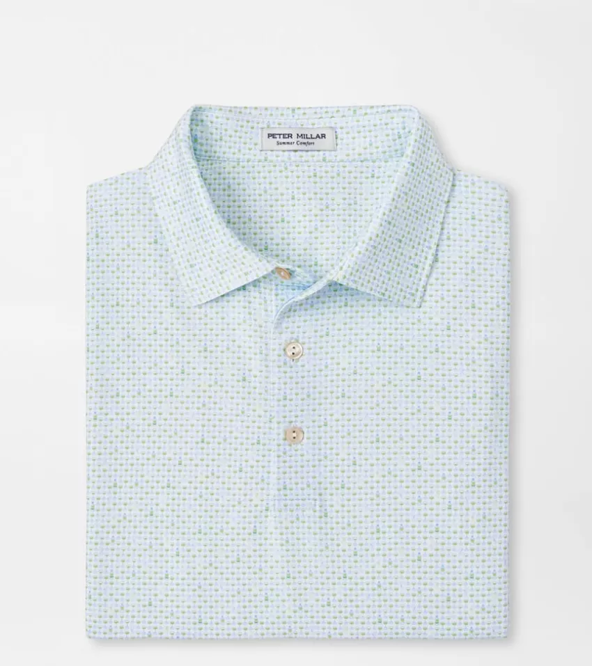 Peter Millar Polos | Polos^The Bees Knees Performance Jersey Polo White/Spritzer