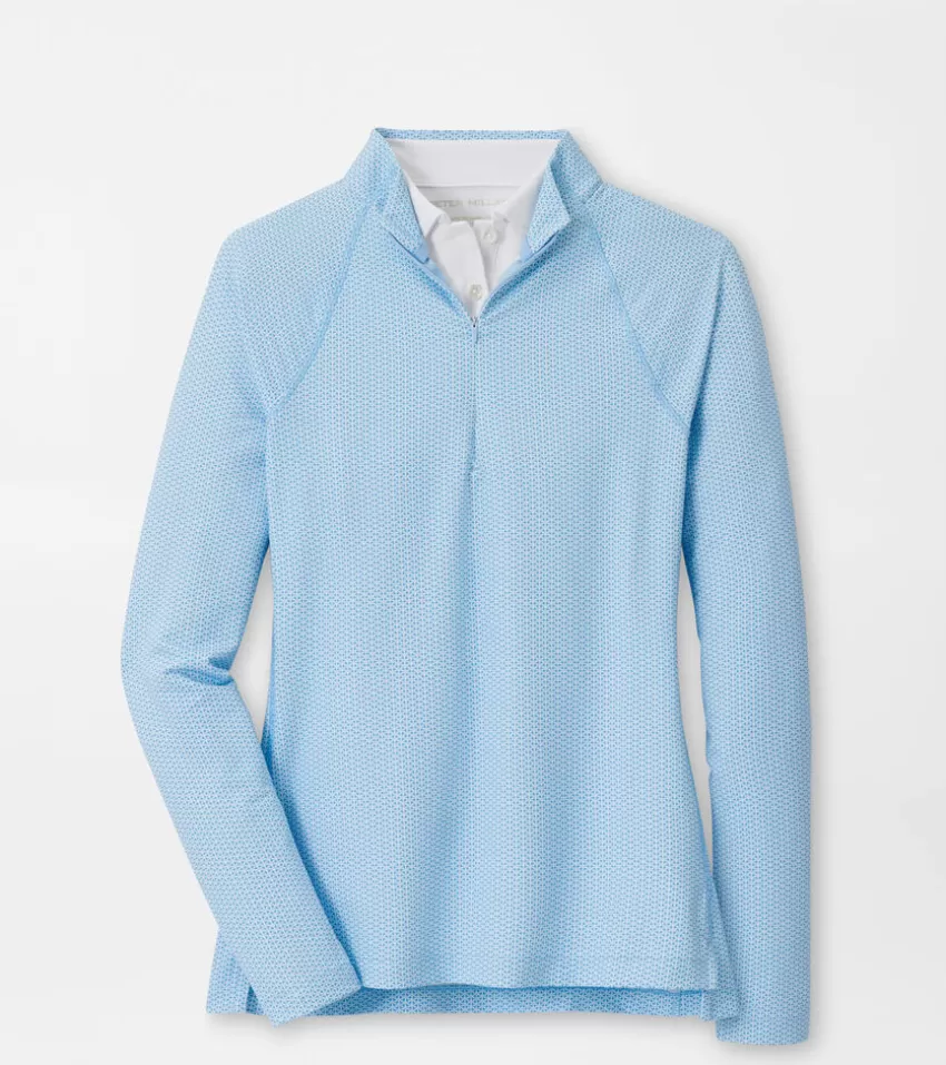 Peter Millar Pullovers & Layers | Pullovers & Layers^Trillium Neat Raglan Sleeve Perth Layer CottageBlue