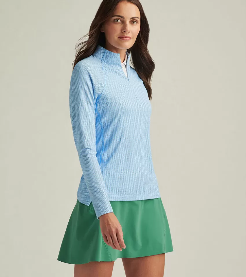 Peter Millar Pullovers & Layers | Pullovers & Layers^Trillium Neat Raglan Sleeve Perth Layer CottageBlue