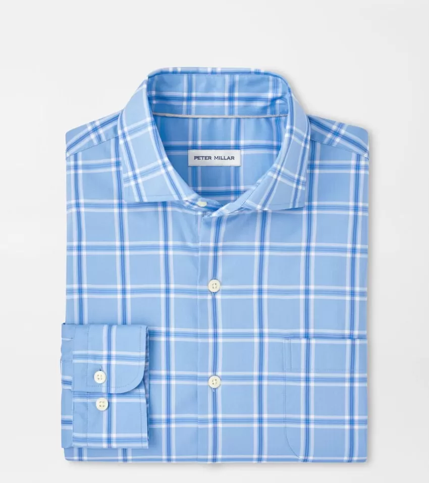 Peter Millar Sport Shirts^Ullswater Crown Lite Cotton-Stretch Sport Shirt CottageBlue