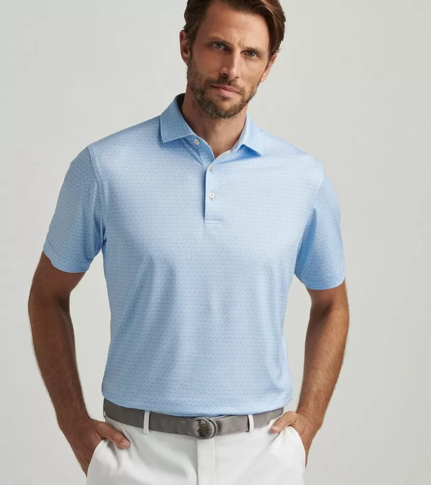 Peter Millar Polos | Polos^Vega Performance Jersey Polo CottageBlue