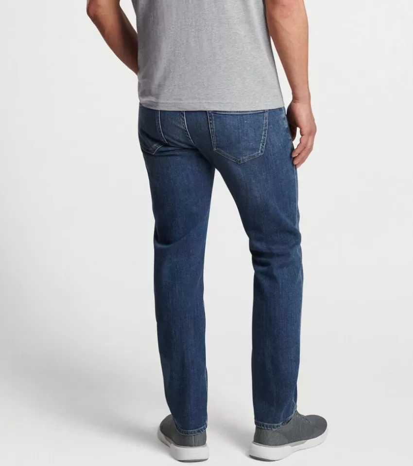 Peter Millar Denim^Vintage Washed Five-Pocket Denim StoneWashedBlue