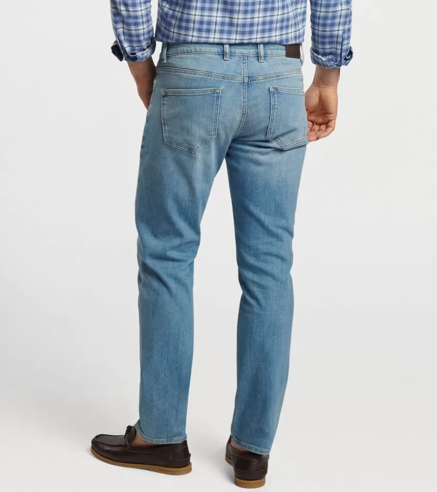 Peter Millar Denim^Vintage Washed Five-Pocket Denim StoneWashedBlue