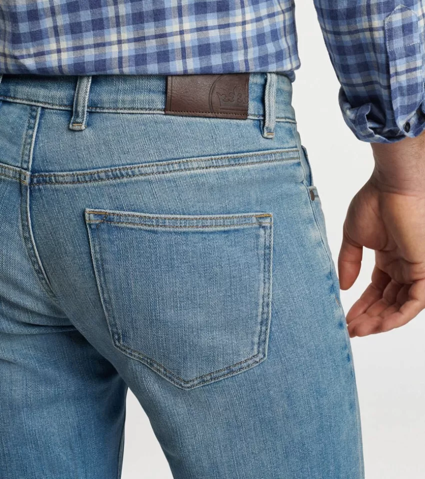 Peter Millar Denim^Vintage Washed Five-Pocket Denim StoneWashedBlue