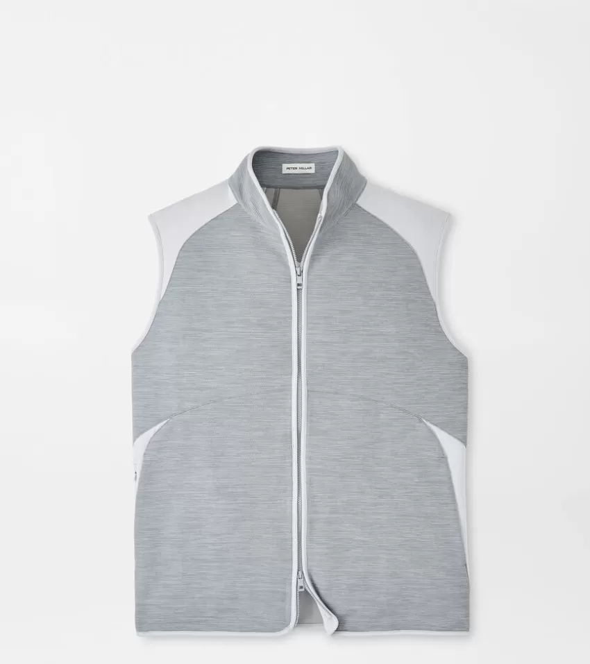 Peter Millar Vests^Vista Hybrid Full-Zip Vest GaleGrey