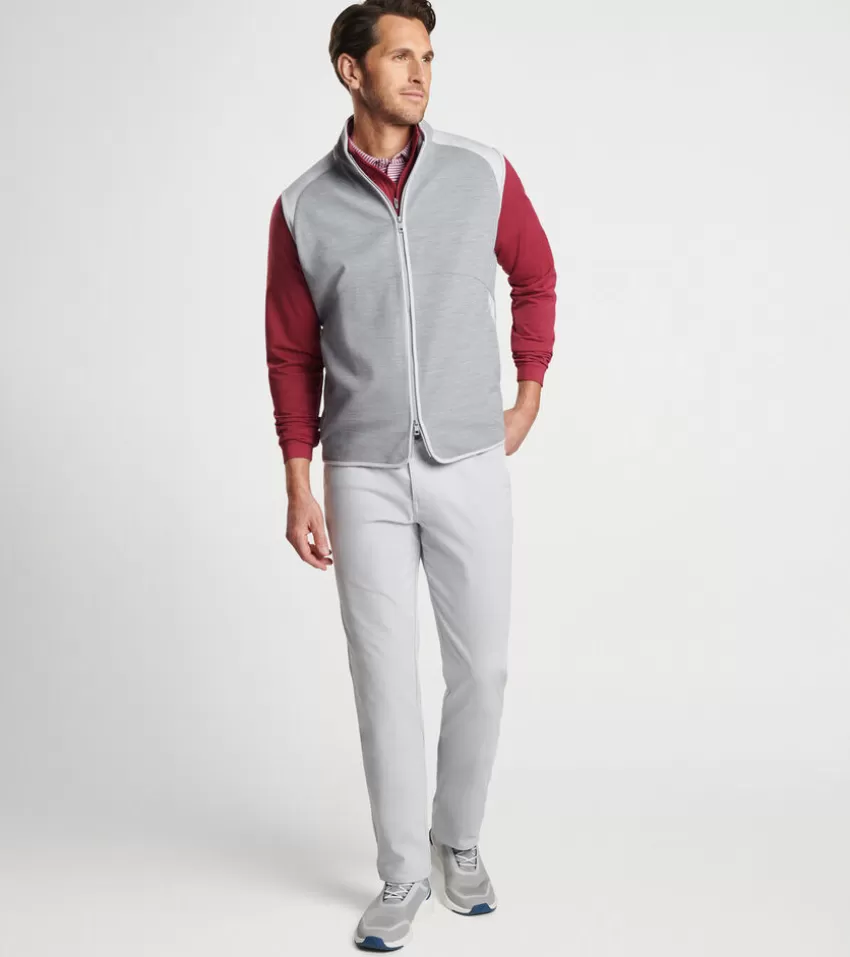 Peter Millar Vests^Vista Hybrid Full-Zip Vest GaleGrey