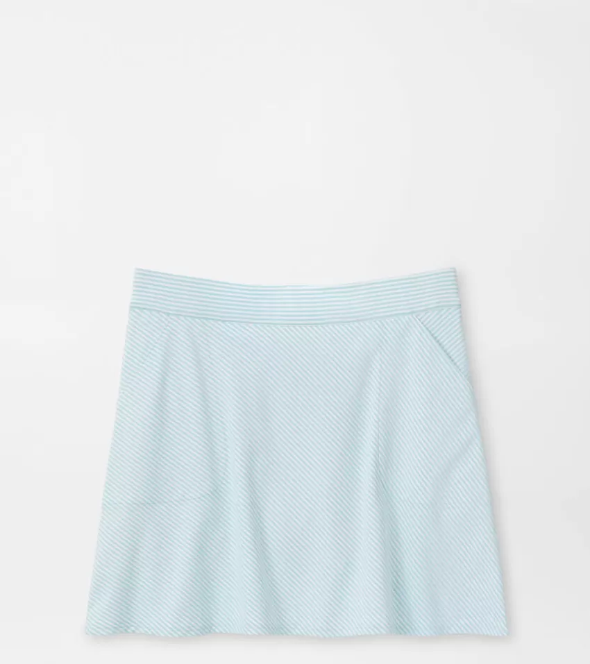 Peter Millar Skorts & Dresses | Women's Golf Bottoms^Vista Stripe Sally Trim Skort BLUESPRUCE/WHITE