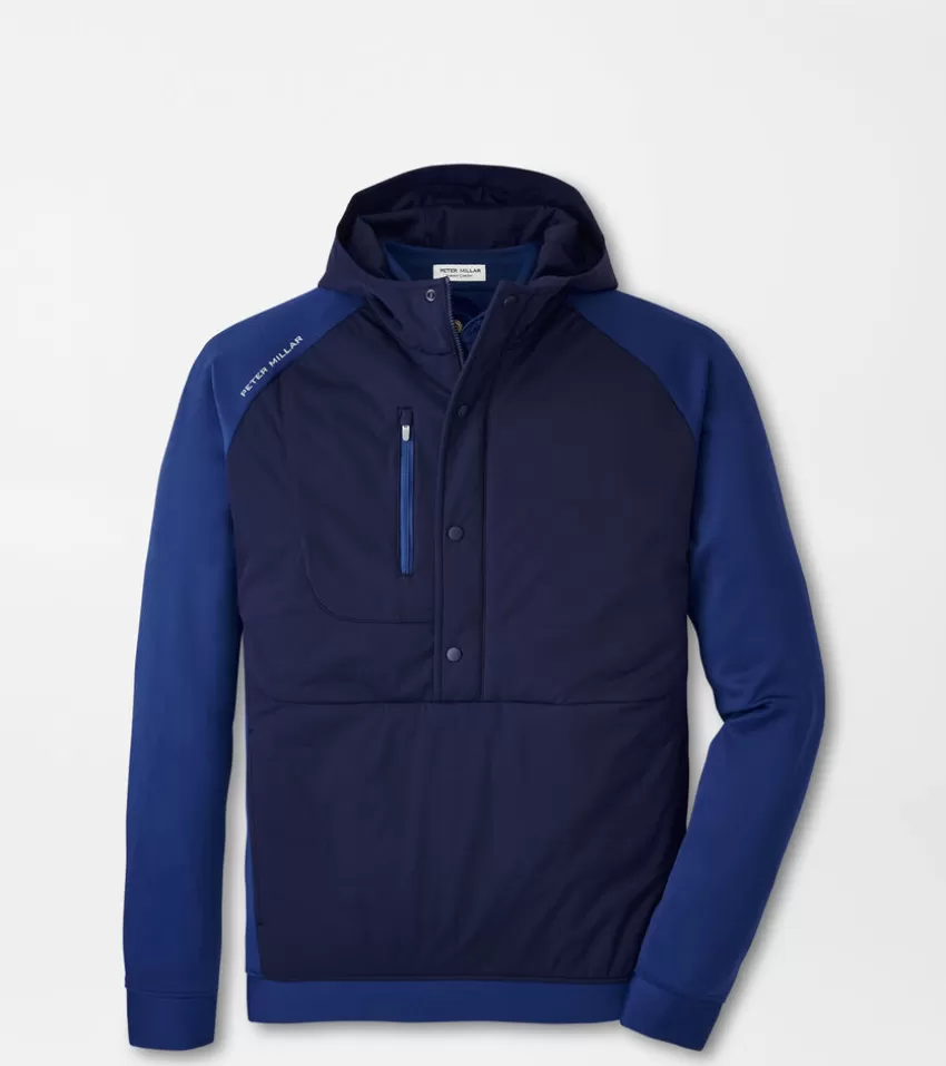 Peter Millar Jackets & Coats | Hoodies^Weld Half Snap Hoodie SPORTNAVY/NAVY