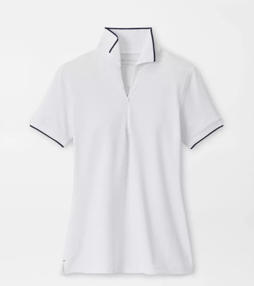 Peter Millar Polos & Shirts | Polos & Shirts^Whitworth Sport Mesh Short-Sleeve Polo CottageBlue/White